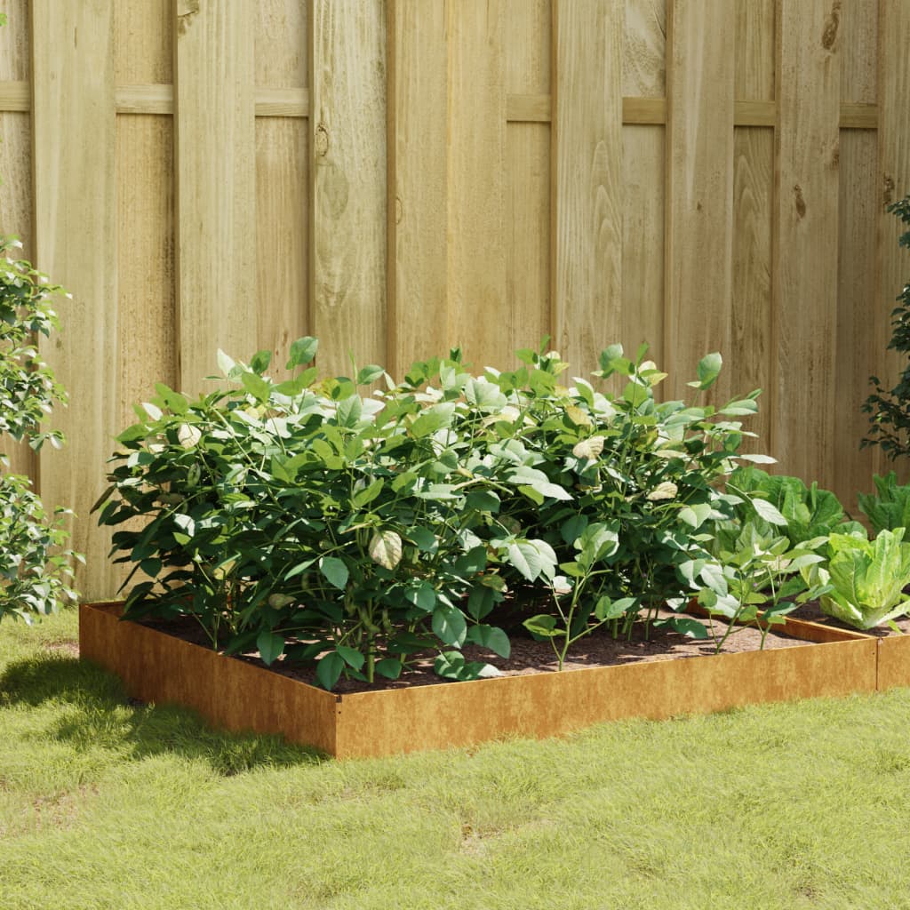 Vidaxl Raised Planter 100x100x26 cm Corten Steel