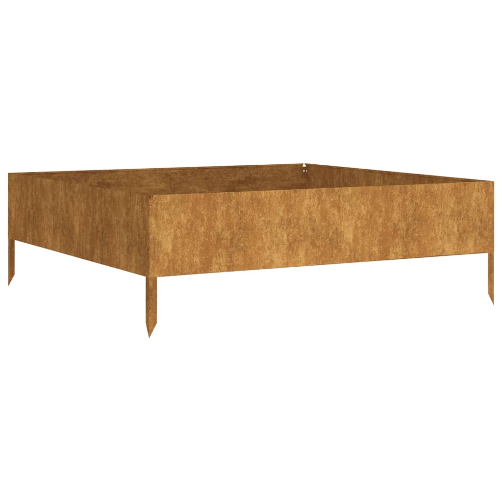 Vidaxl Raised Planter 100x100x33.5 cm Corten Steel