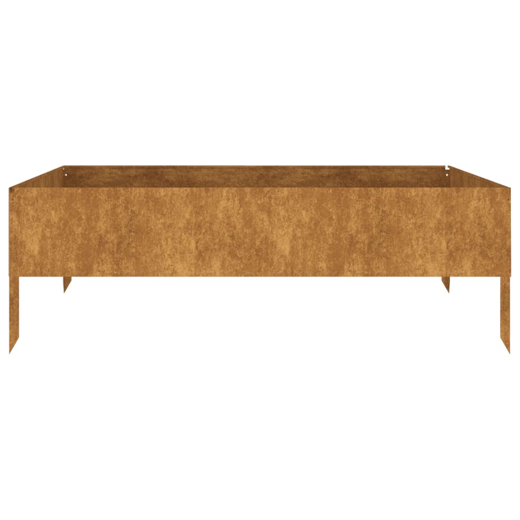 Vidaxl Raised Planter 100x100x33.5 cm Corten Steel