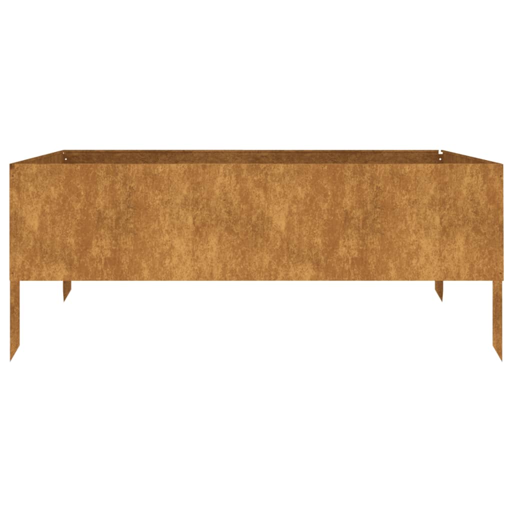 Vidaxl Raised Planter 100x100x41 cm Corten Steel