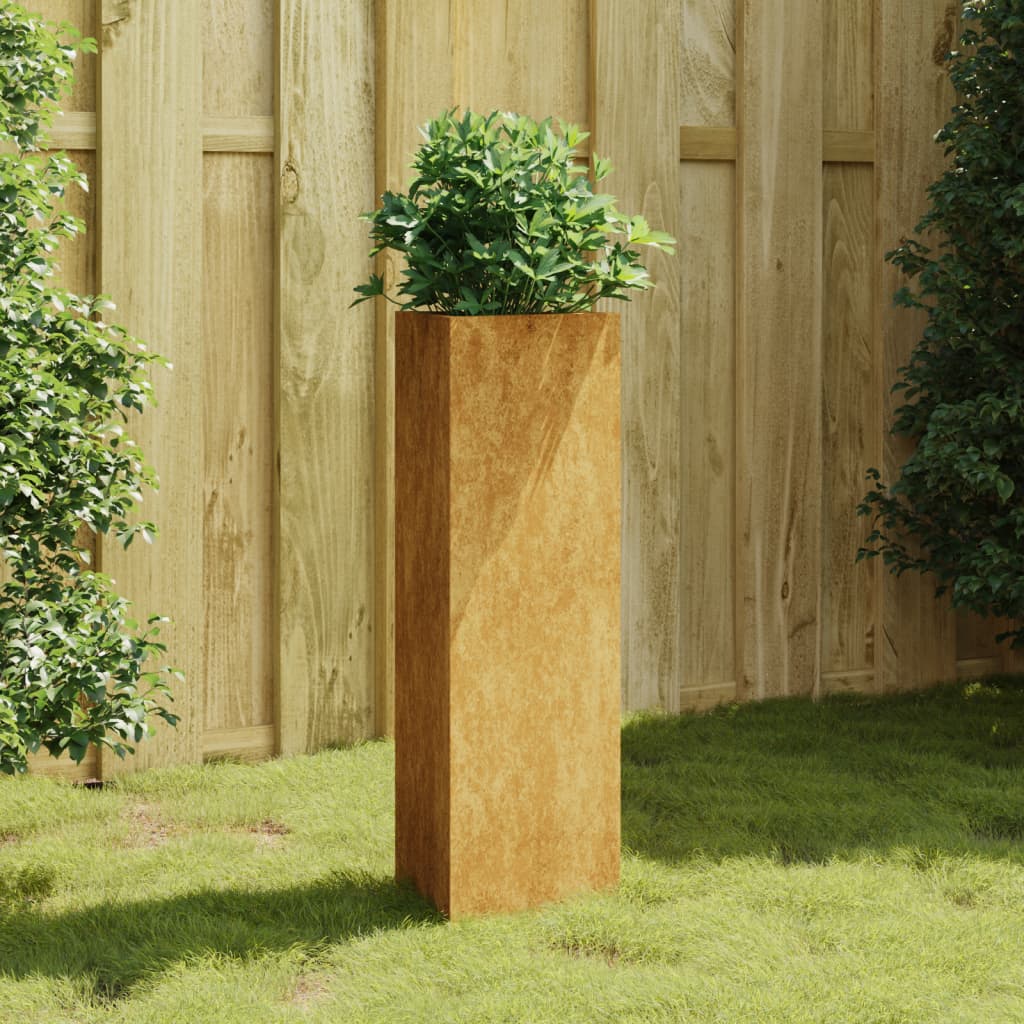 Vidaxl planter 30x26x75 cm corten steel