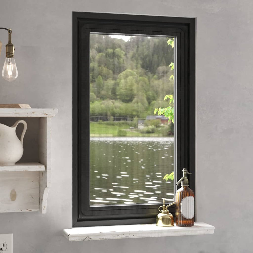 Vidaxl insect screen for windows magnetic 80x140 cm anthracite-colored