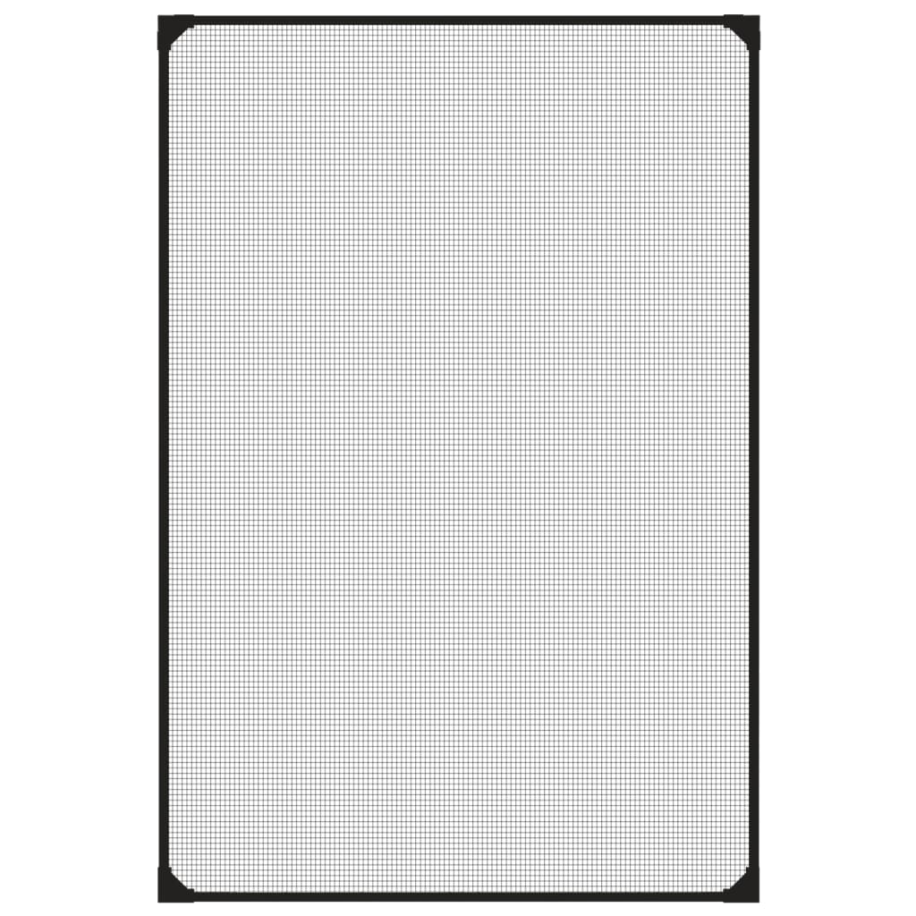 Vidaxx Insektenschutz für Fenster magnetisch 80x120 cm Anthrazit