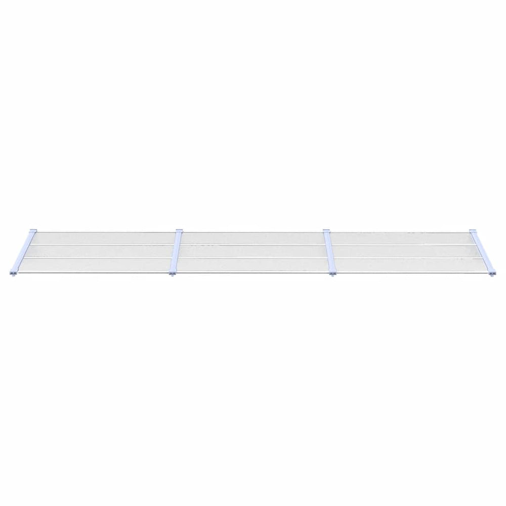 Vidaxx Door Canopy 358,5x90 cm polykarbonatgrå og gjennomsiktig