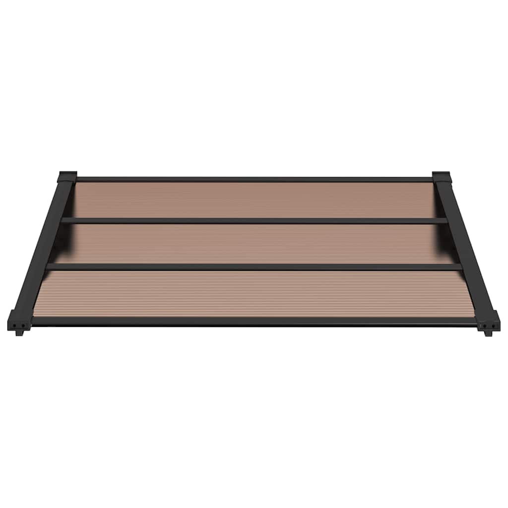 Vidaxx Türvordach 122x90 cm Polycarbonat schwarz
