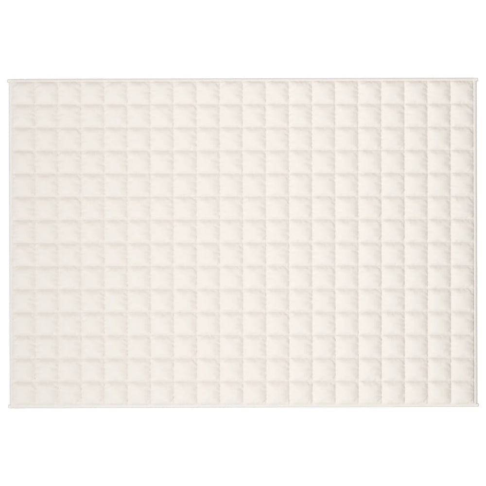 Vidaxl weighted blanket 140x200 cm 6 kg fabric light cream