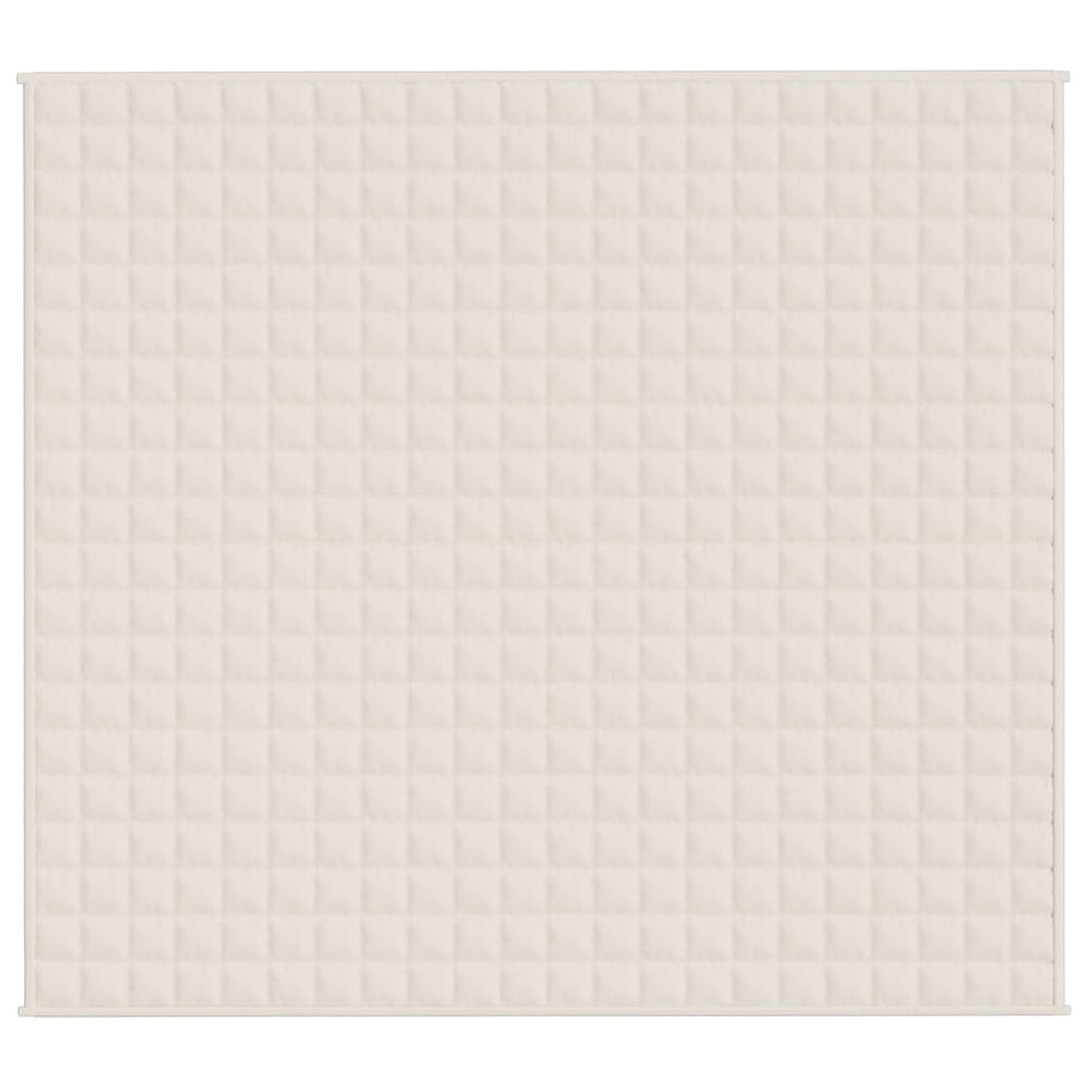 Vidaxl weighted blanket 200x220 cm 13 kg fabric light cream