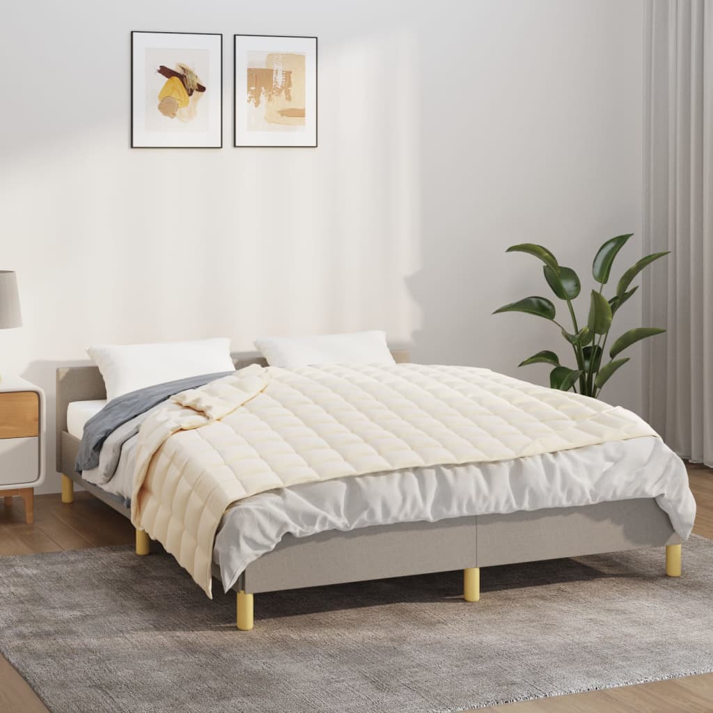 Vidaxx vægtet tæppe 122x183 cm 5 kg stof Lyscreme