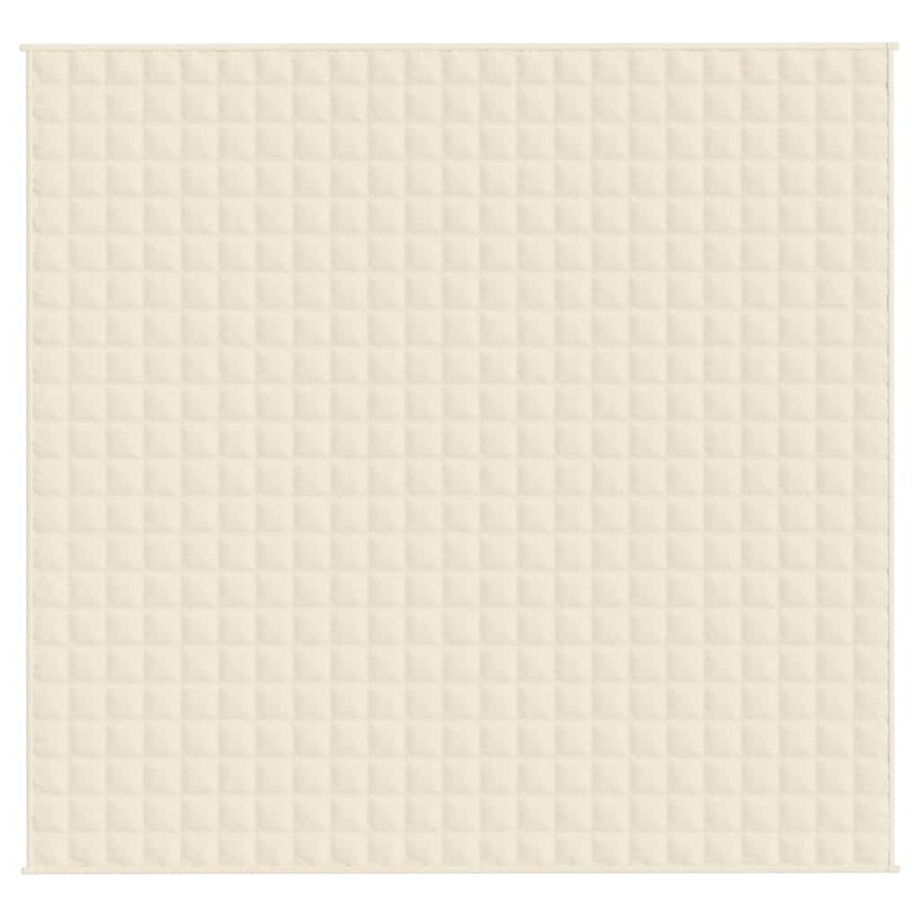 Vidaxx vægtet tæppe 220x240 cm 15 kg stof Lyscreme