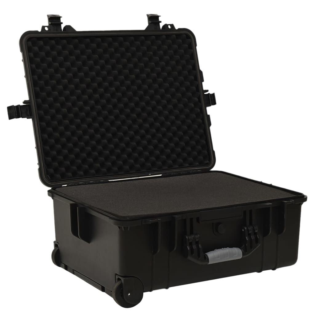 VidaXL Flightcase auf Rollen 58x45x27 cm PP schwarz