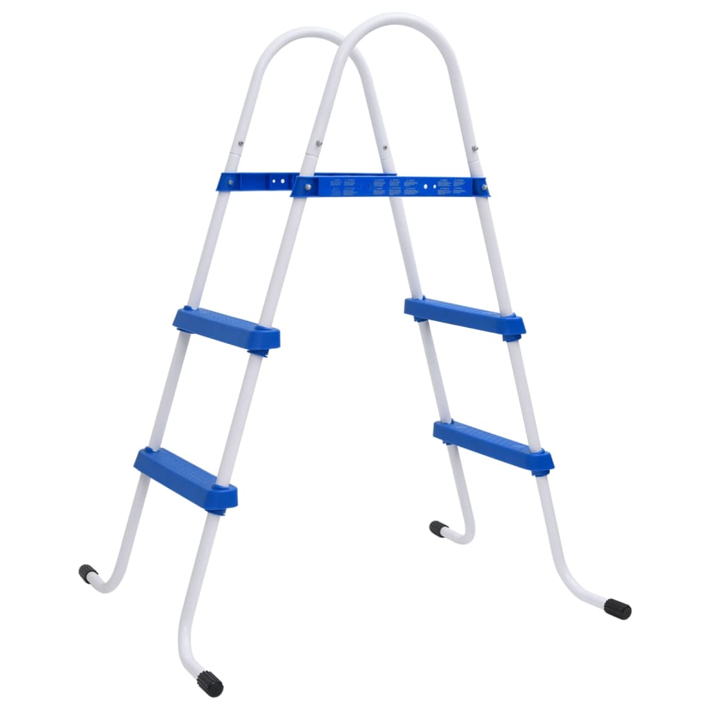 Vidaxl swimming pool ladder 84 cm blue and white