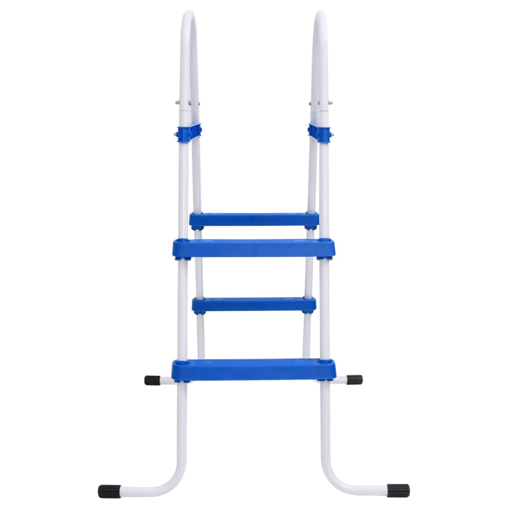 Vidaxl swimming pool ladder 84 cm blue and white