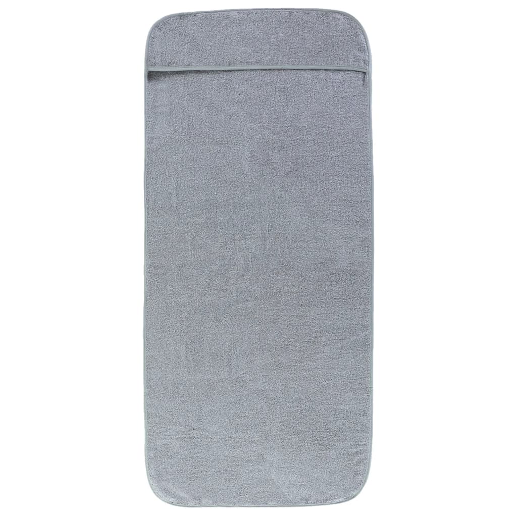 Vidaxl beach towels 2 pcs 400 g m² 60x135 cm fabric gray