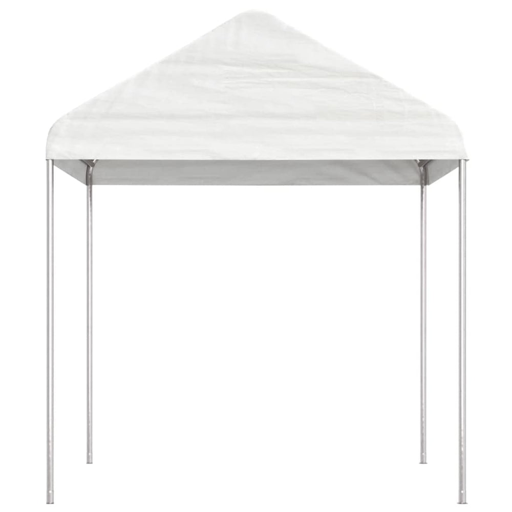 VidaXL Gazebo con tetto 20,07x2,28x2,69 m polietilene bianco