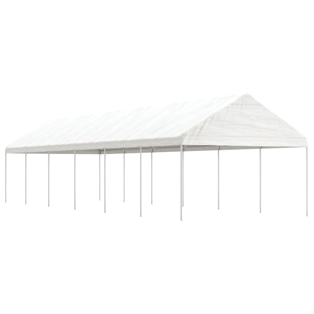 VidaXL Gazebo with roof 13.38x4.08x3.22 m polyethylene white