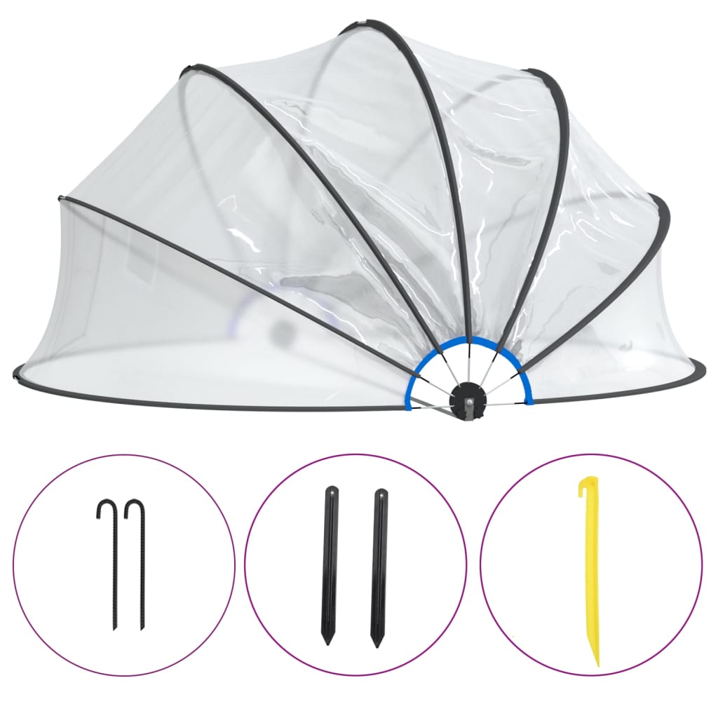 Vidaxl svømmebasseng kalesje runde 406x203 cm PVC