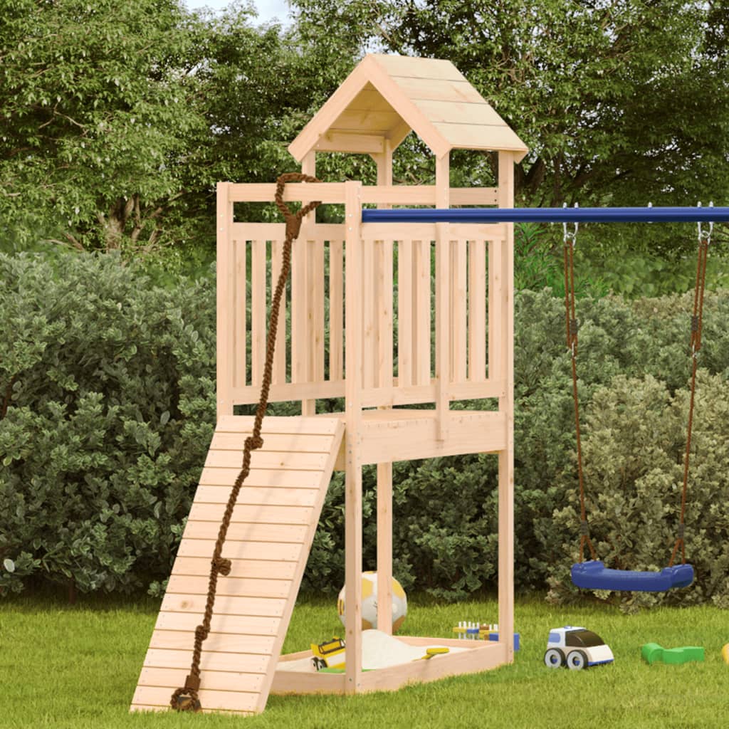 Vidaxl Play Tower 52.5x110.5x214 cm Solid furu tre