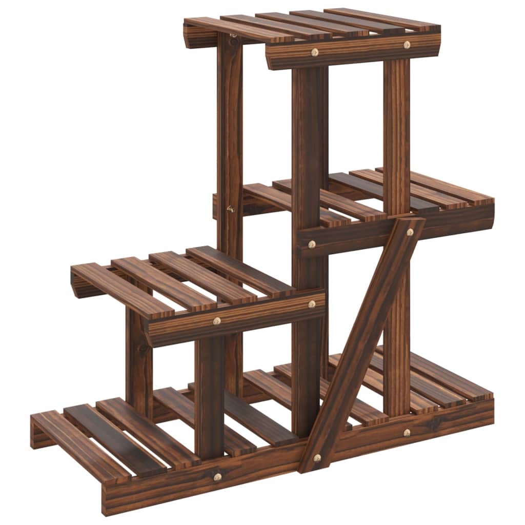 Vidaxl plant stand 58x25x51 cm solid pine wood