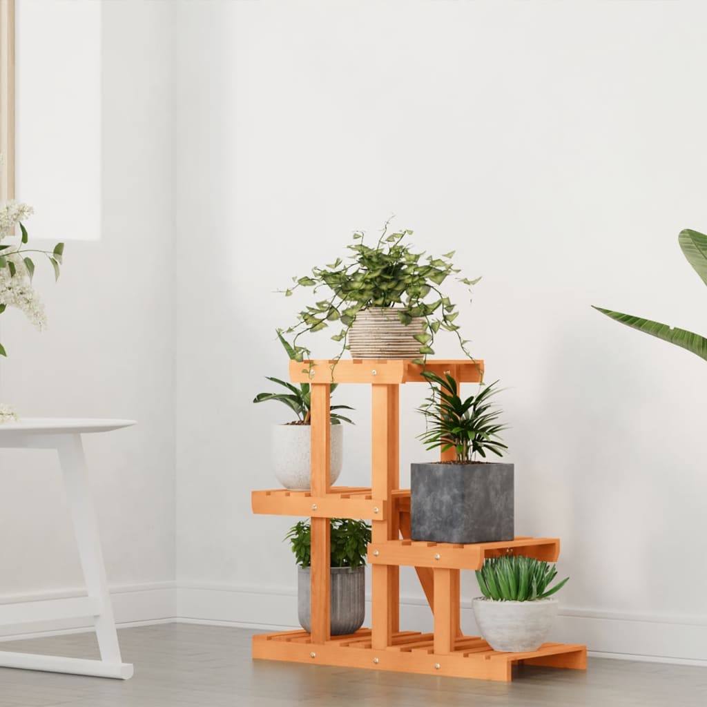 Vidaxl plant stand 58x25x51 cm solid pine wood