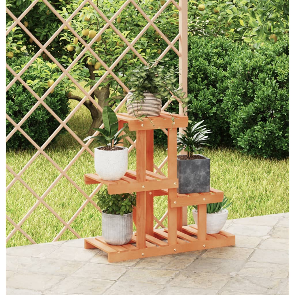Vidaxl plant stand 58x25x51 cm solid pine wood