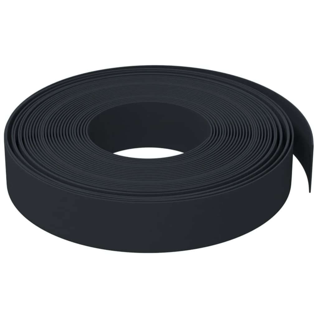 Vidaxl Gartenbegrenzung 10 m 10 cm Polyethylen schwarz
