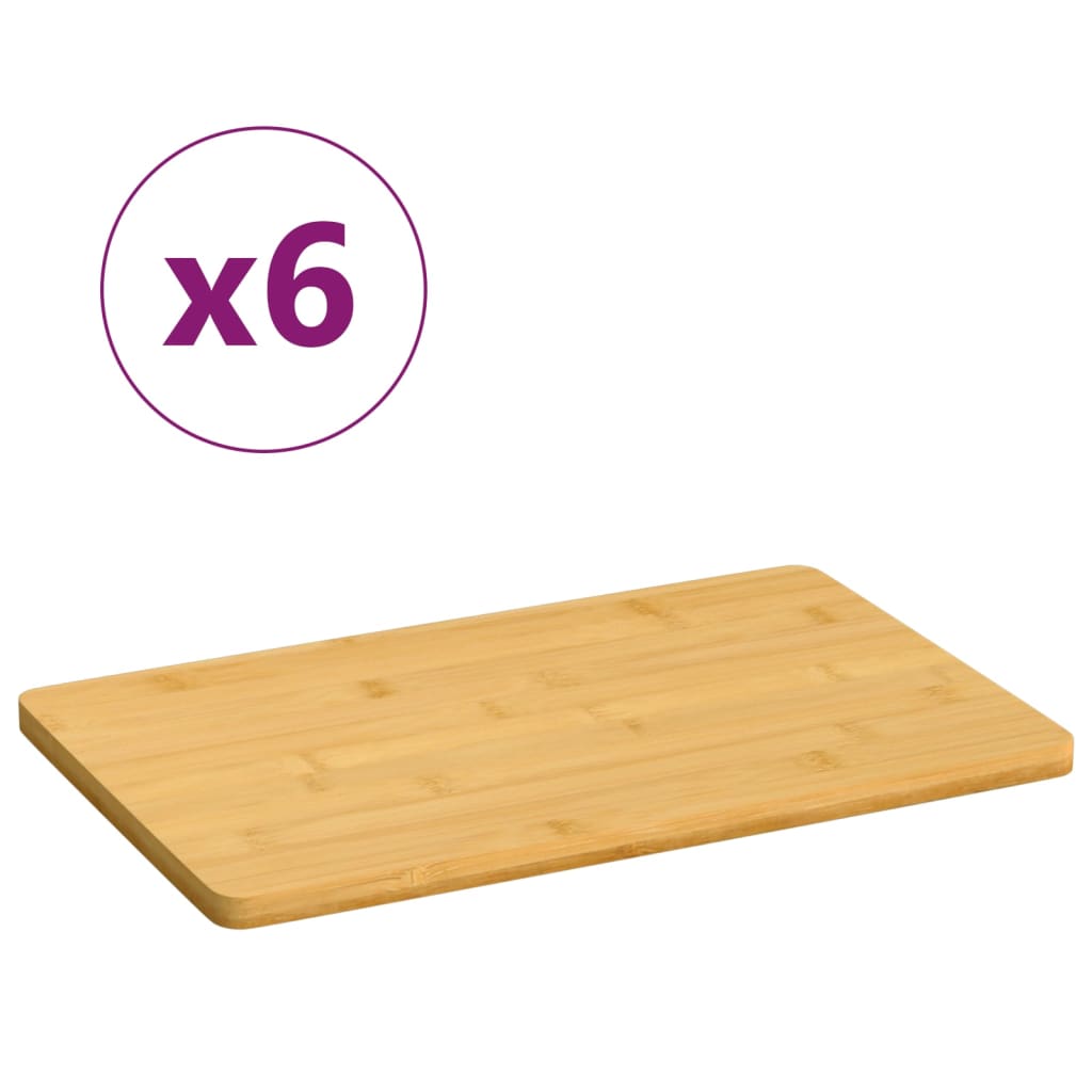 Vidaxl breakfast plates 6 pcs 22x14x0,8 cm bamboo