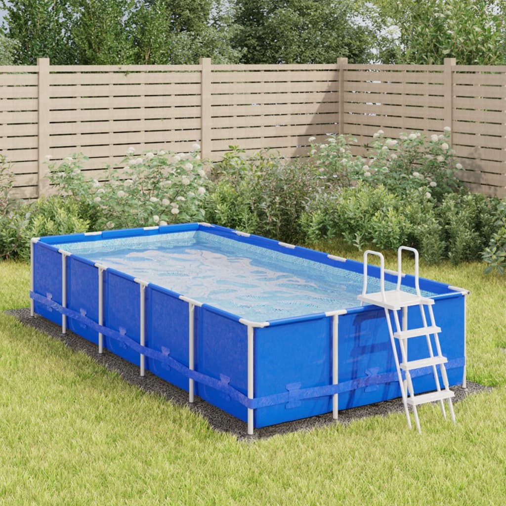 Vidaxx tapis de sol de piscine 500x250 cm géotextile polyester gris clair