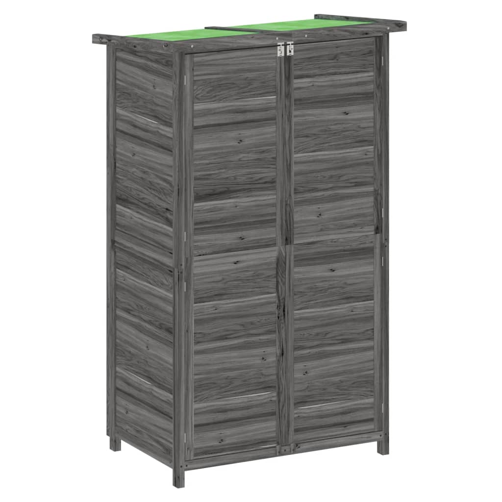 Vidaxx abri de jardin 83x57x140 cm bois de pin massif gris