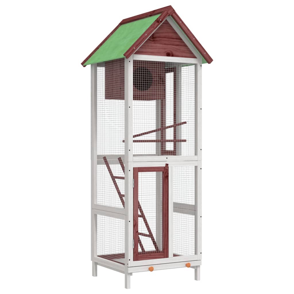 Vidaxl Aviary 60x58.5x160 cm trden borov bor