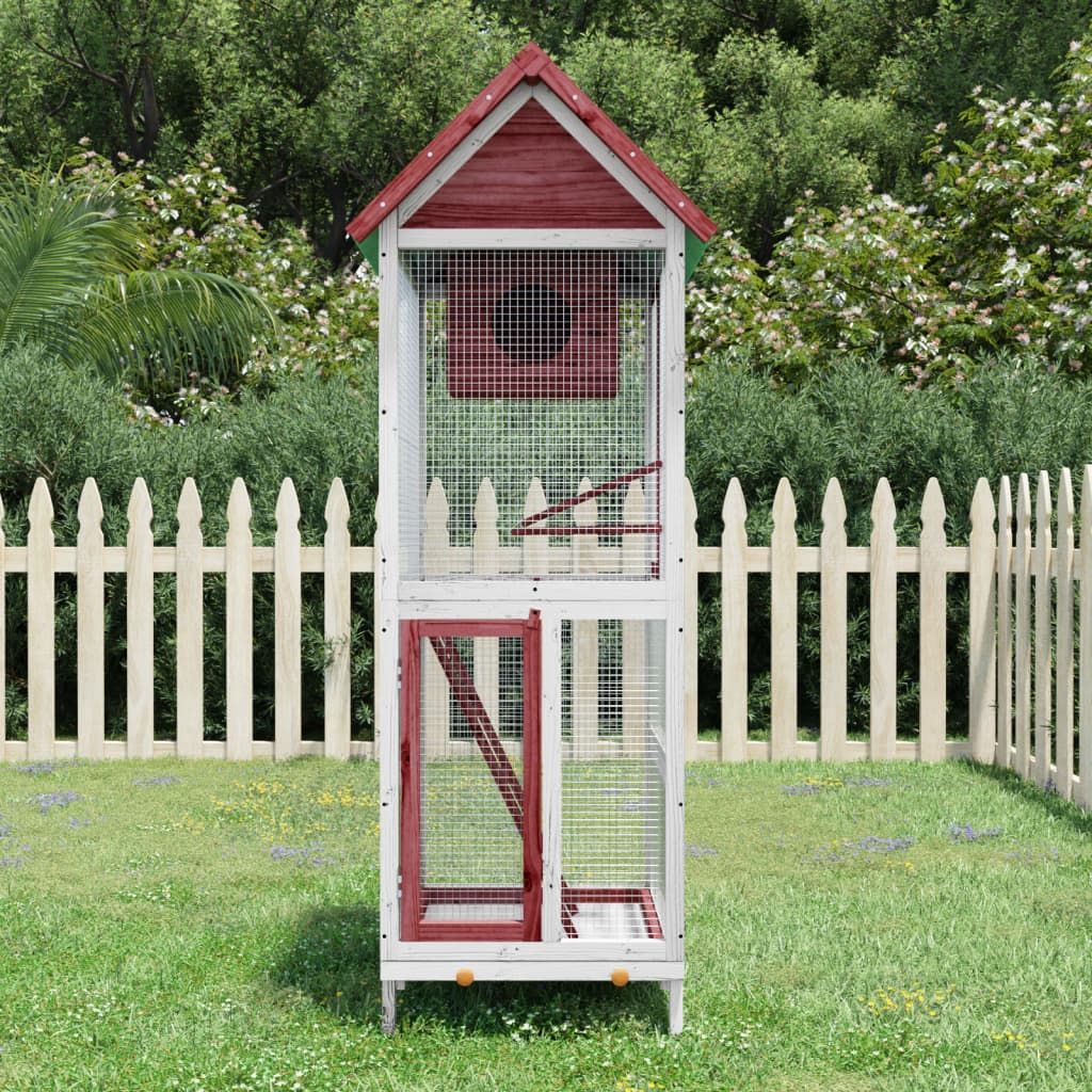 Vidaxl Aviary 60x58.5x160 cm trden borov bor