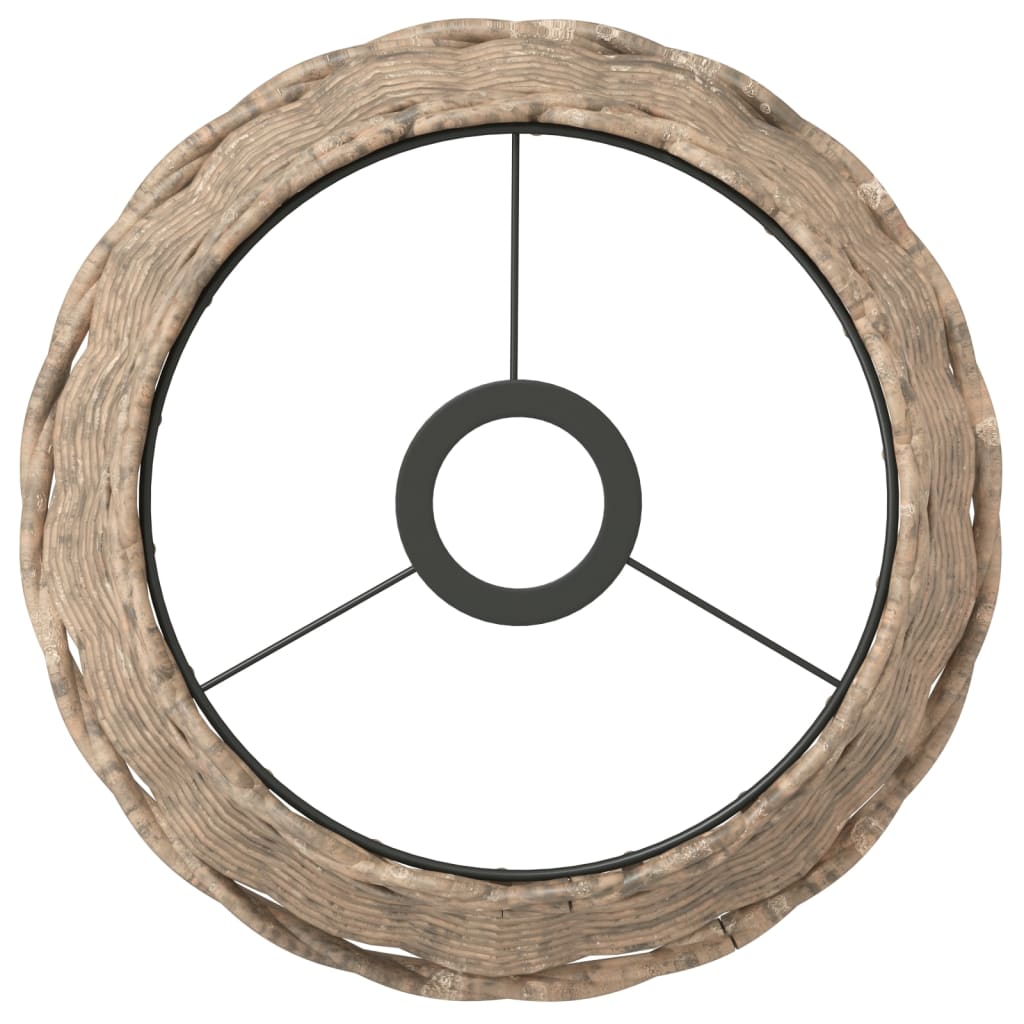 Vidaxx Deckenlampenschirm ø25x17 cm Korbgeflecht braun