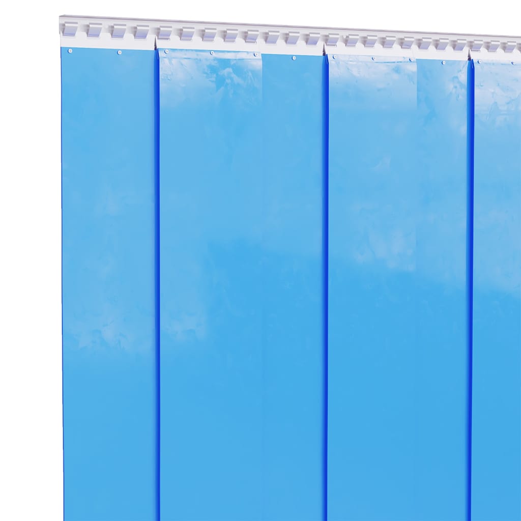 Vidaxl door curtain 200x1.6 mm 10 m PVC blue