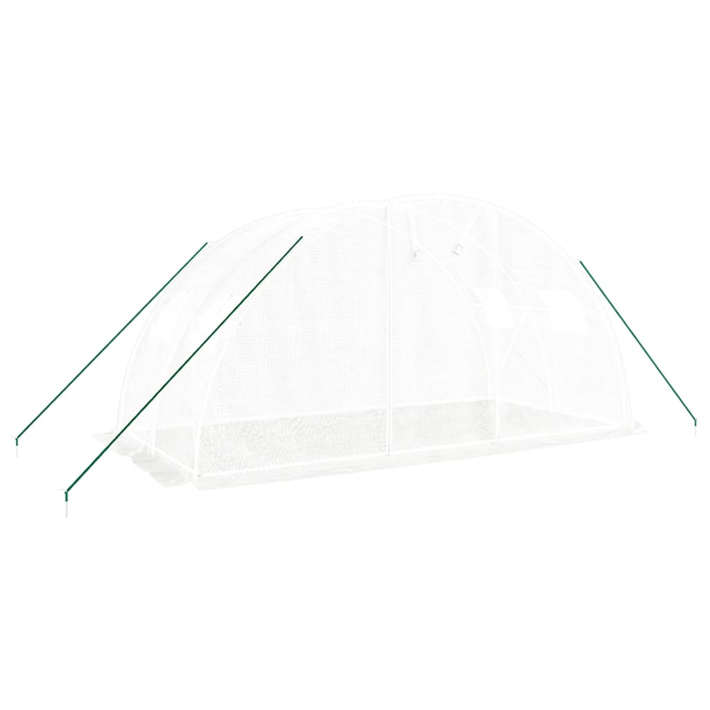 Vidaxxl kerti üvegház acél kerettel 8 m² 4x2x2 m