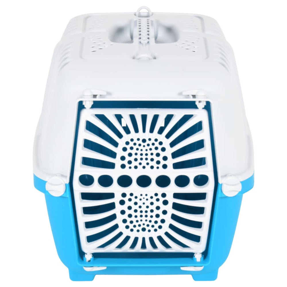 VIDAXL -Reisekorb 48x31.5x33 cm Polypropen weiß und blau