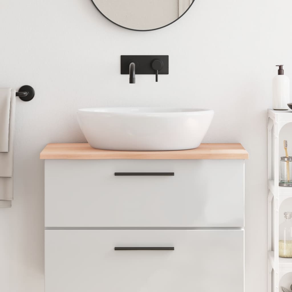 Vidaxx Washbasin Top 80x602 cm onbehandelten Holz