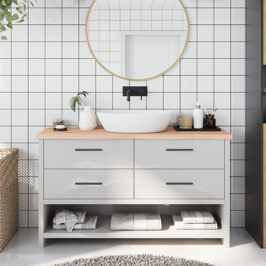 Vidaxx Washbasin Top 140330X (2-4) cm onbehandelten Holz