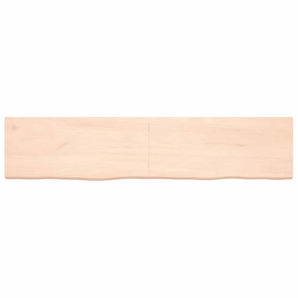Vidaxl wastafelblad 180x40x(2-4) cm onbehandeld massief hout