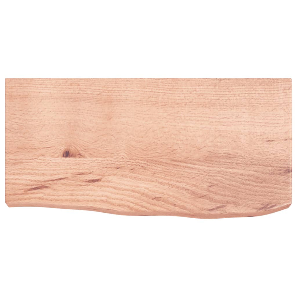 VidaXL Waschtischplatte 60x30x (2-6) cm, behandeltes Massivholz hellbraun