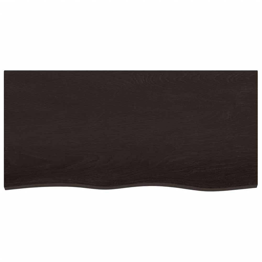 Vidaxx Washcasin Top 100x50x2 cm behandlat massivt trä mörkbrunt