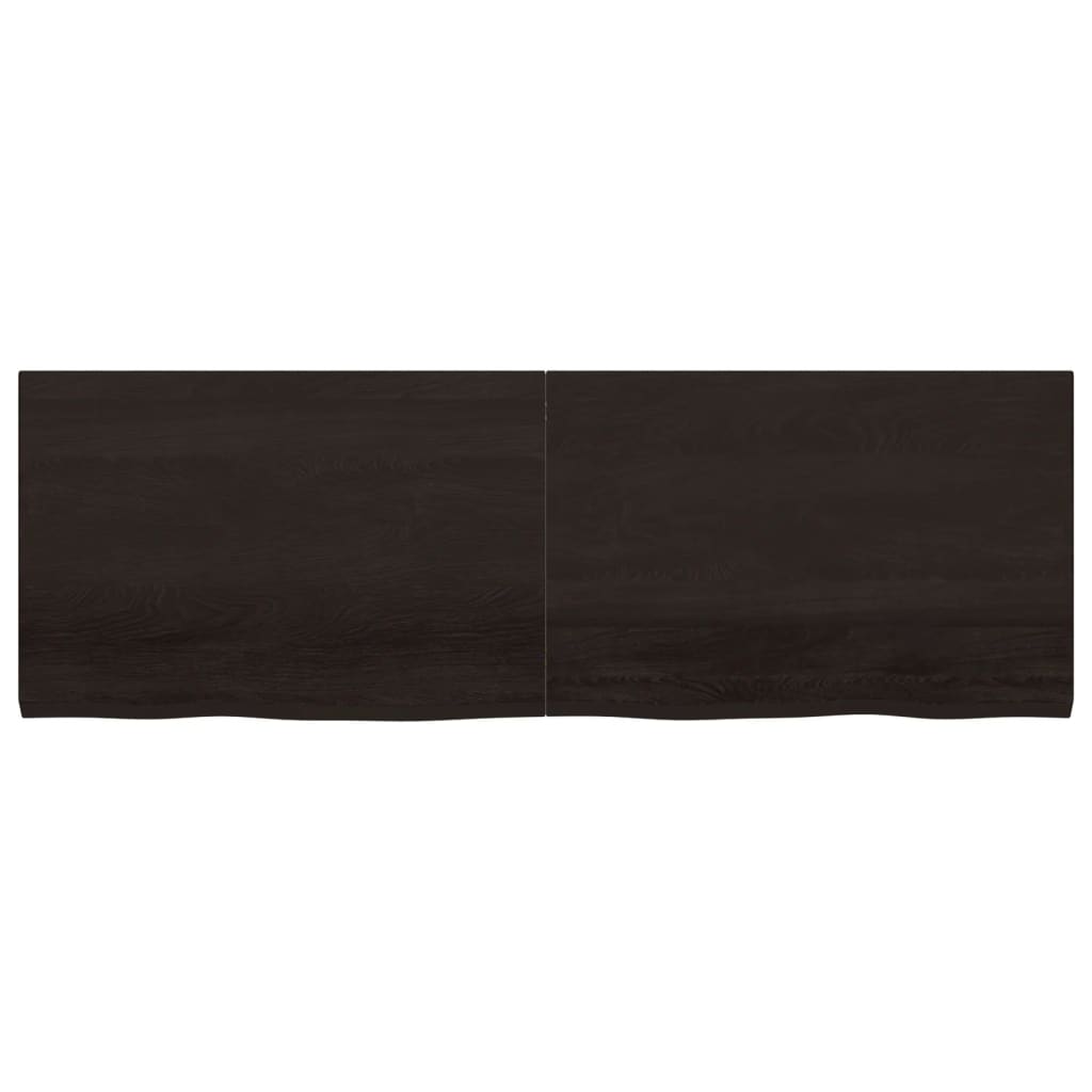Vidaxx Washbasin Top 180x60x (2-4) cm behandlet massivt træ mørkebrun