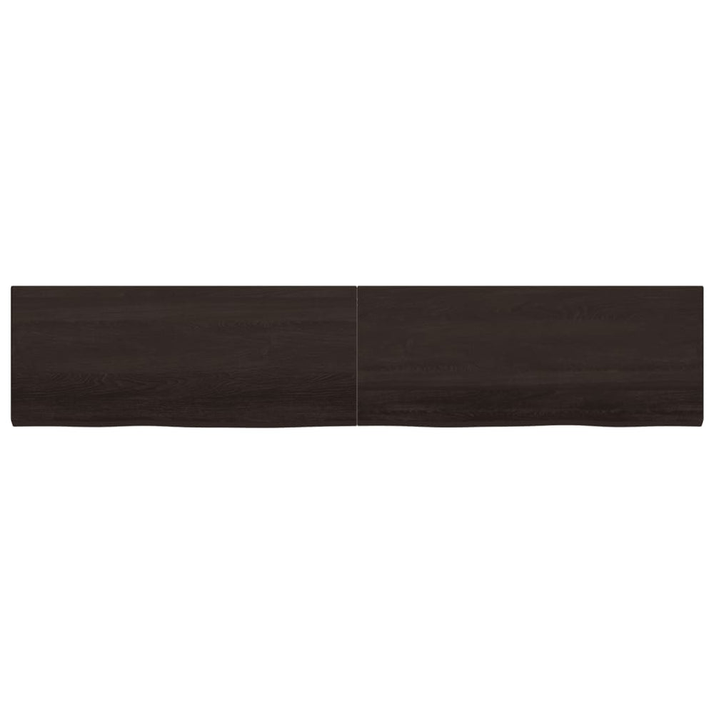 Vidaxx Washbasin Top 200x40x (2-4) CM ošetřené pevné dřevo tmavě hnědé