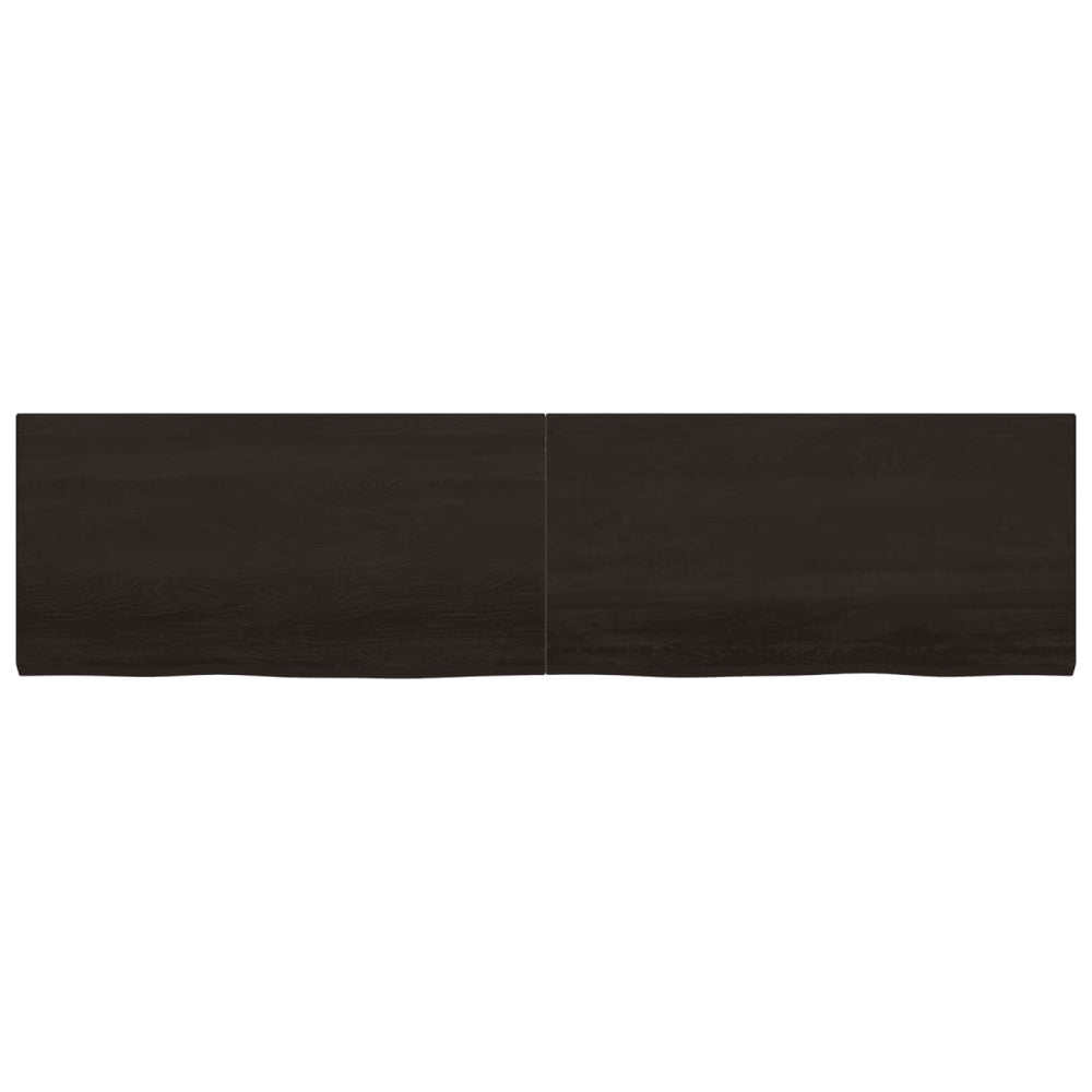 Vidaxx Washbasin Top 200x50x (2-4) cm behandlet massivt træ mørkebrun