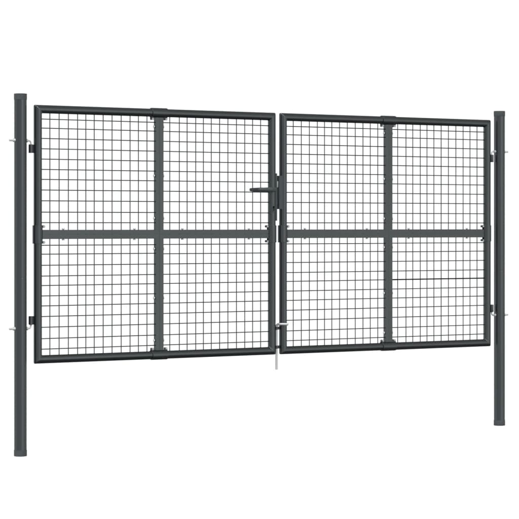 Vidaxl Gate Wire Mesh 300x175 cm ocelový antracit