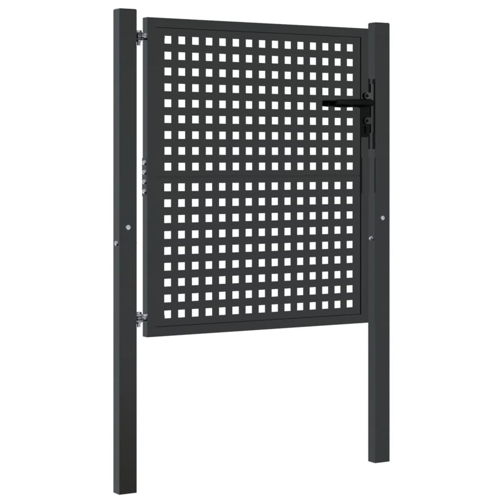 Vidaxl Gate 105x150 cm ocelový antracit