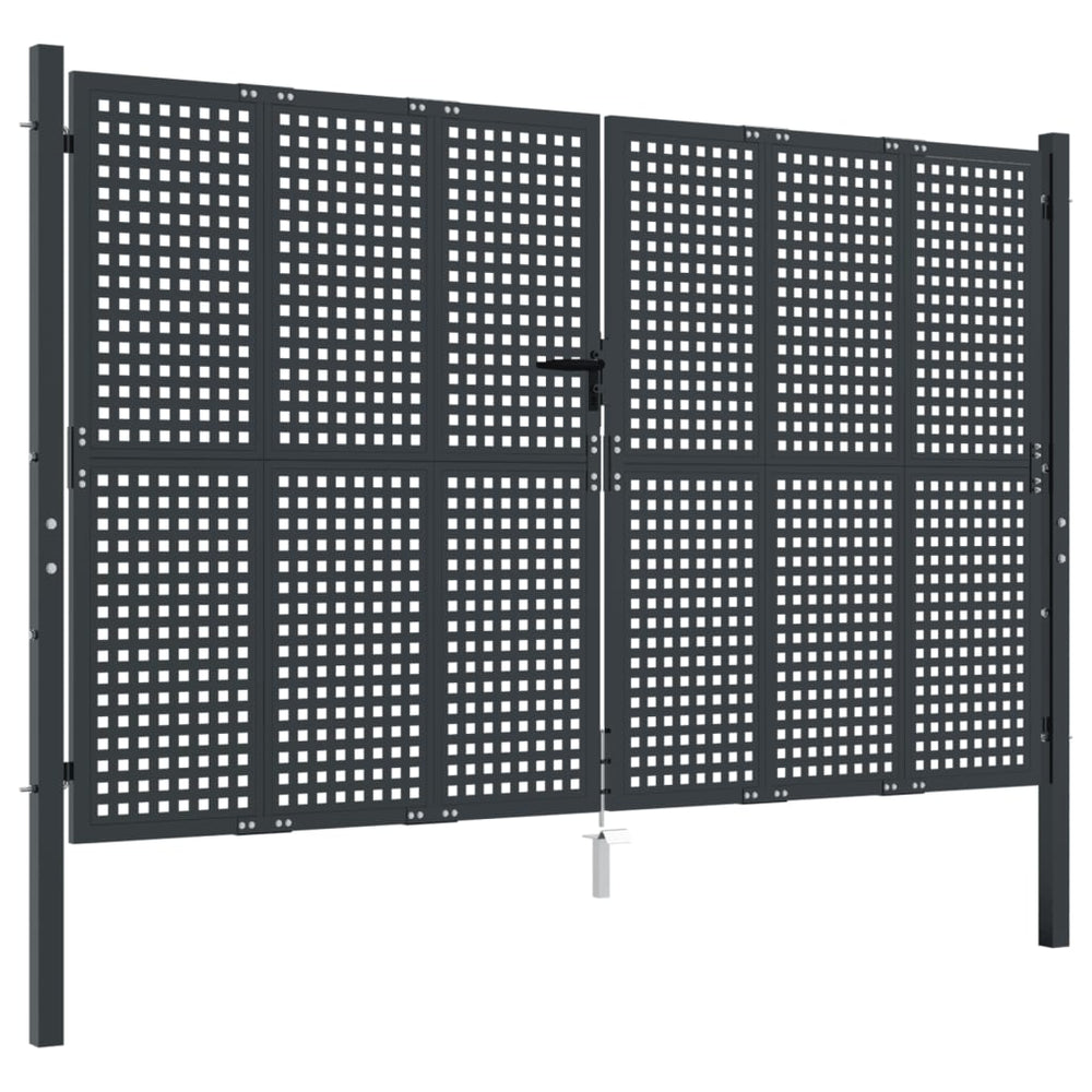 VidaXL Cancello 300x200 cm in acciaio antracite