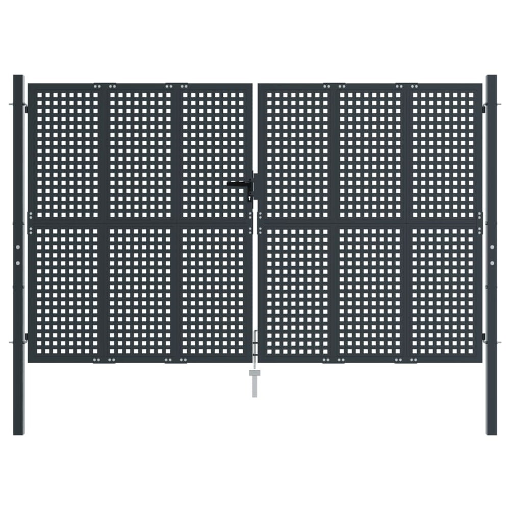 VidaXL Cancello 300x200 cm in acciaio antracite