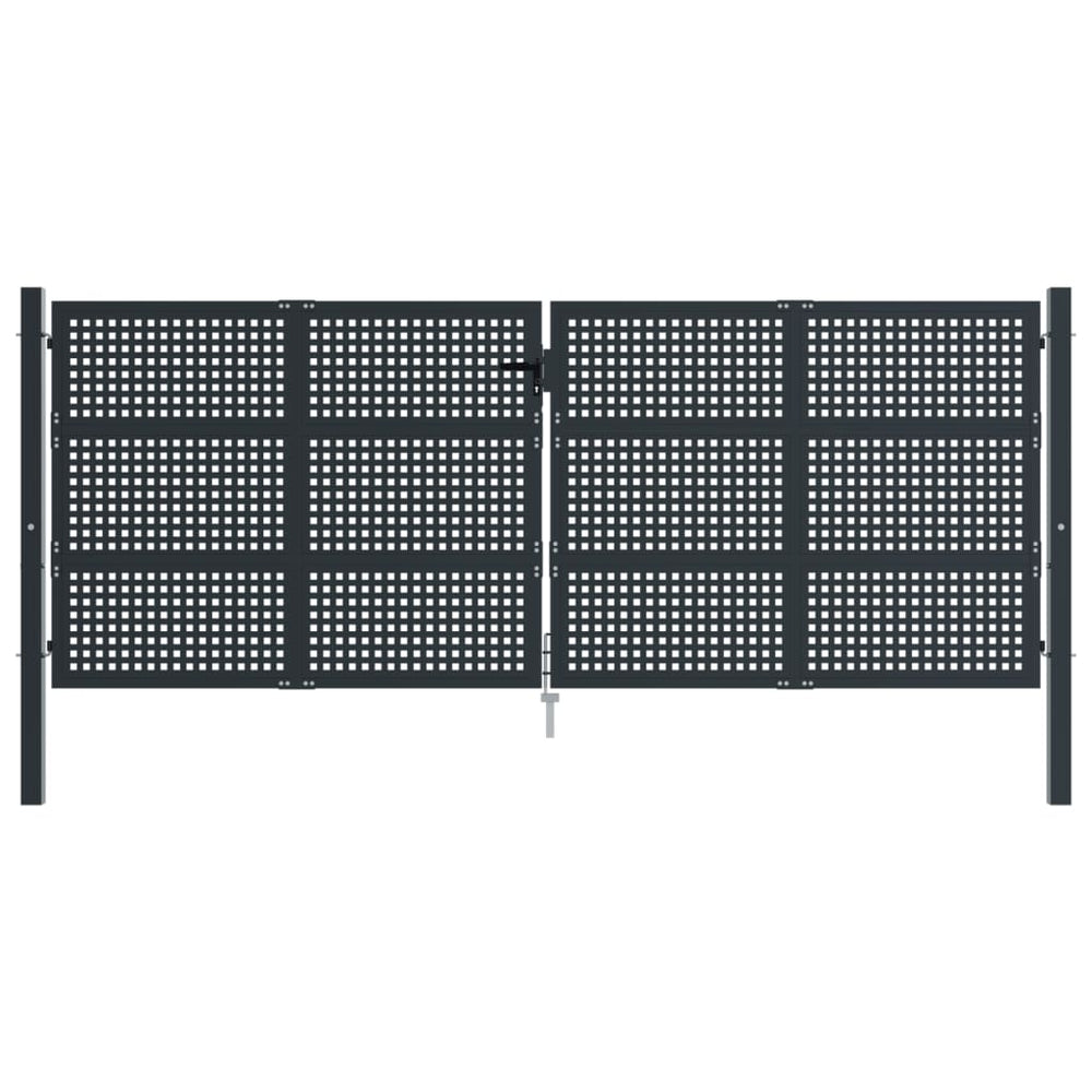 VidaXL Gate 400x200 cm steel anthracite-colored