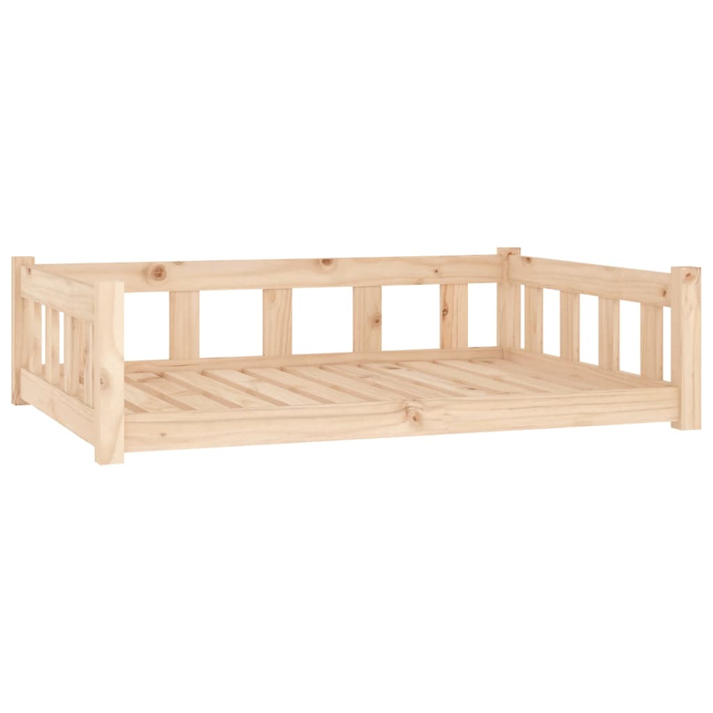 Vidaxxl lit pour chien 105,5x75,5x28 cm bois de pin massif