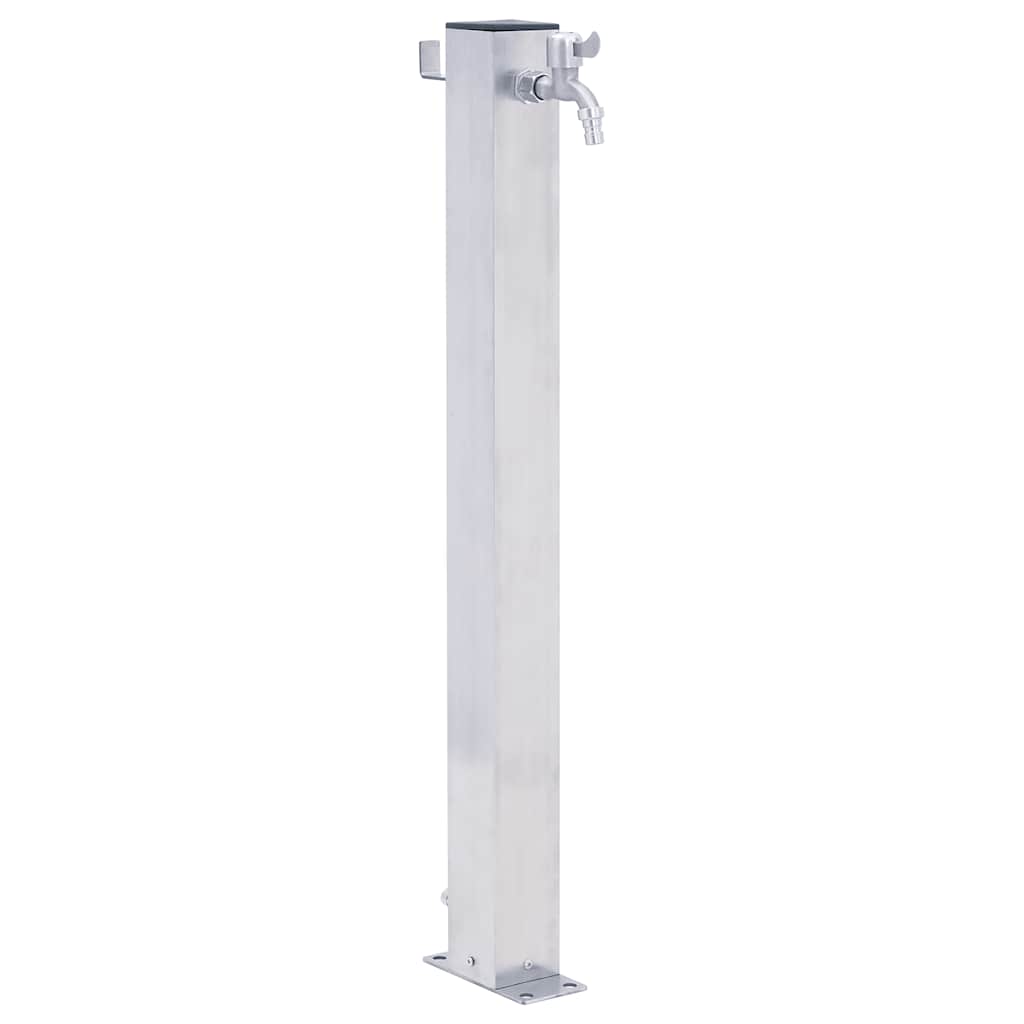 Vidaxx Wassersäule quadratisch 80 cm Edelstahl