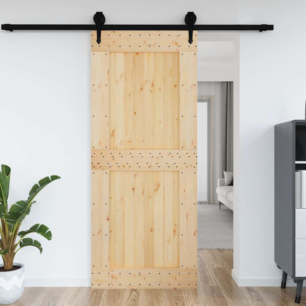 Vidaxl door narvik 95x210 cm solid pinewood
